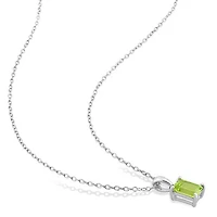 Julianna B Sterling Silver Peridot Pendant