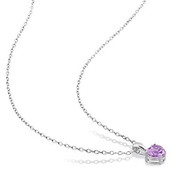 Julianna B Sterling Silver Amethyst Pendant