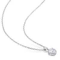 Julianna B Sterling Silver White Topaz Pendant