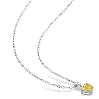 Julianna B Sterling Silver Citrine Pendant