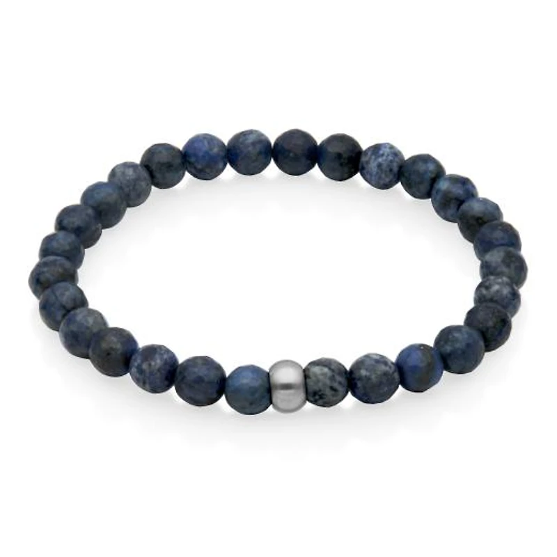 SteelX Lapis Bead Bracelet