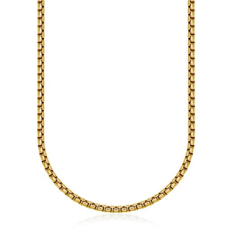 SteelX Stainless Steel Round Box Chain