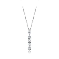 Sterling Silver Cubic Zirconia Pendant and Earring Set