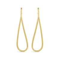 10K Yellow Gold Twisted Hoop Earring