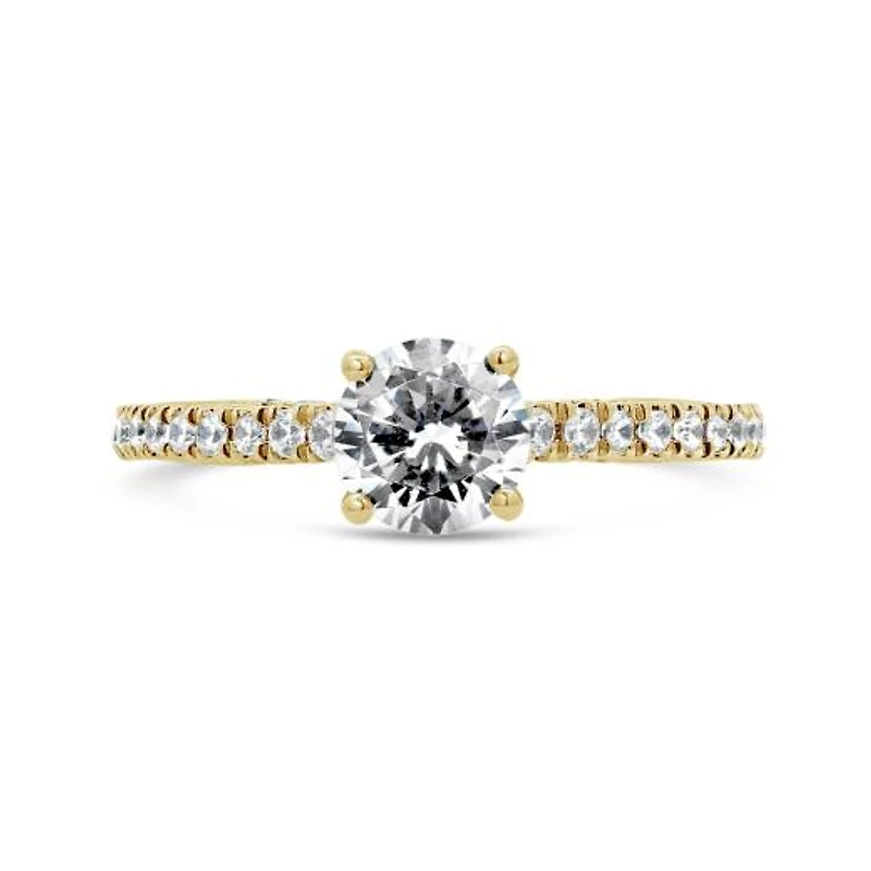 Jenny Packham 18K Yellow Gold Lab Grown 1.33CTW Diamond Bridal Ring