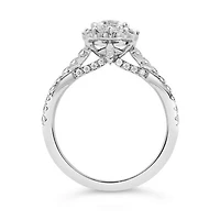 Jenny Packham 18K White Gold Lab Grown 1.75CTW Pear Shaped Diamond Bridal Set