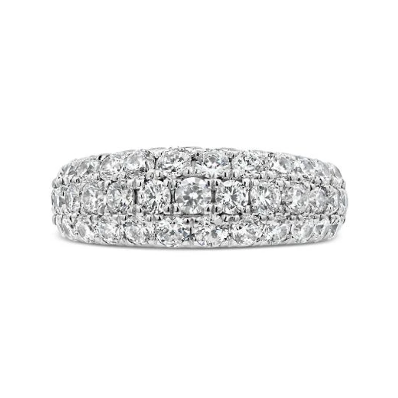 New Brilliance 10K White Gold Lab Grown 2.00CTW Diamond Anniversary Band