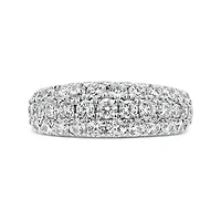 New Brilliance 10K White Gold Lab Grown 2.00CTW Diamond Anniversary Band