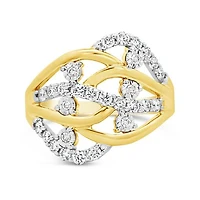 Glacier Fire 10K Yellow & White Gold Canadian 0.50CTW Diamond Band