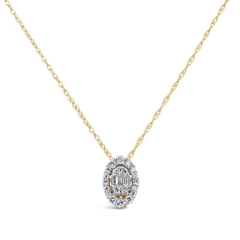 Bouquet 10K Yellow Gold 0.23CTW Diamond Pendant