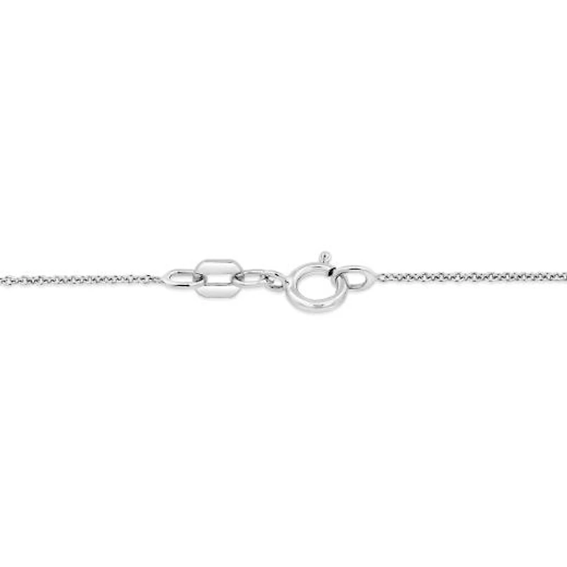 Sterling Silver 0.10CTW Diamond Heart Pendant