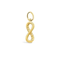 Charmables 10K Yellow Gold Diamond Infinity Interchangeable Charm