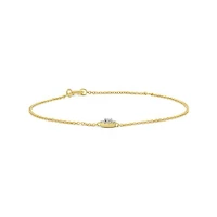 Charmables 10K Yellow Gold Oval Shaped Diamond Bracelet