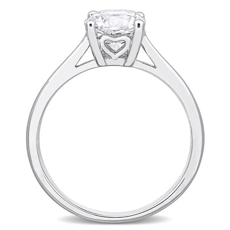 Julianna B Sterling Silver Created Sapphire Solitaire Ring