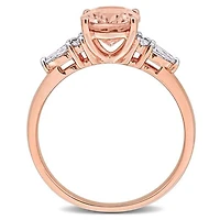 Julianna B 14K Rose Gold Morganite and Diamond Ring