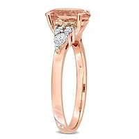 Julianna B 14K Rose Gold Morganite and Diamond Ring