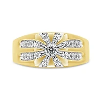 10K Yellow Gold Lab Grown 1.00CTW Diamond Ring