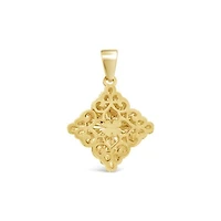 10K Yellow Gold Open Work Pendant