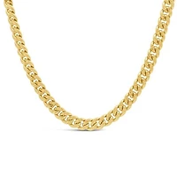 10K Yellow Gold 5.2mm 20" Solid Star Dust Diamond Cut Curb Chain