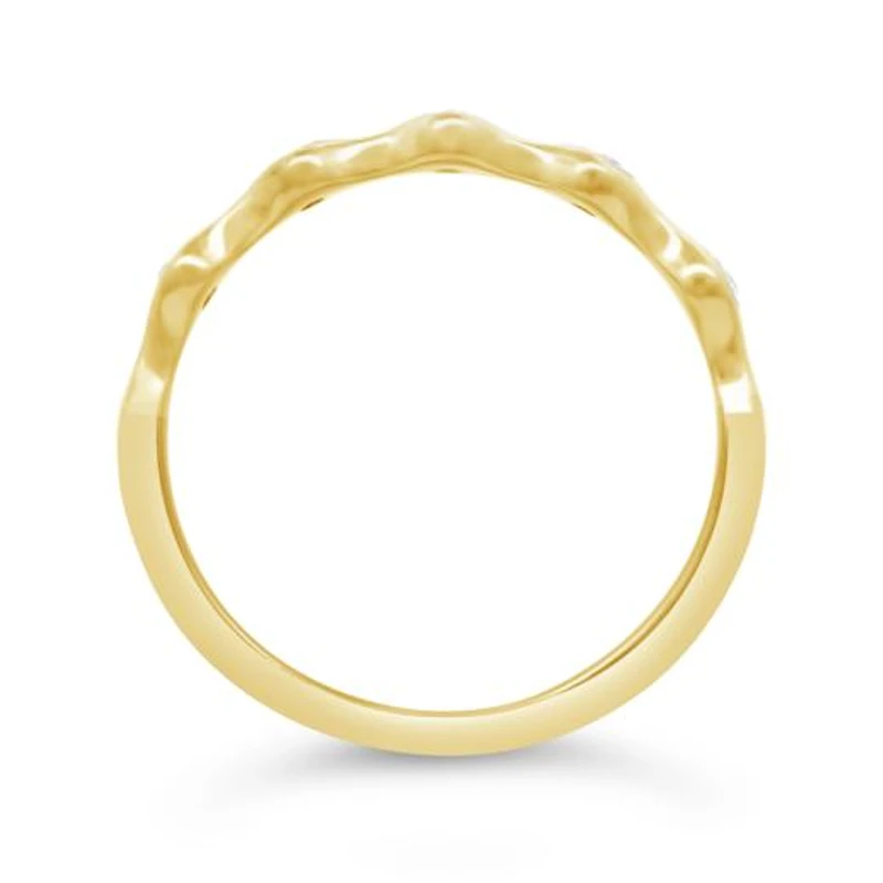 Stackable Diamond Ring in 10K Yellow Gold