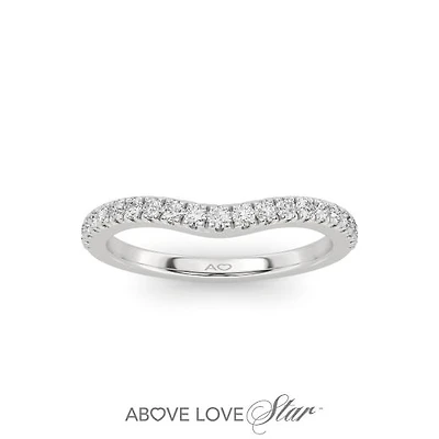 Above Love Lab Grown 0.25CTW Diamond Band in 18K White Gold