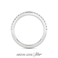 Above Love Lab Grown 0.25CTW Diamond Band in 18K White Gold