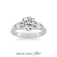 Above Love Lab Grown 1.79CTW Diamond Bridal Ring in 18K White Gold