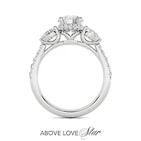 Above Love Lab Grown 1.79CTW Diamond Bridal Ring in 18K White Gold