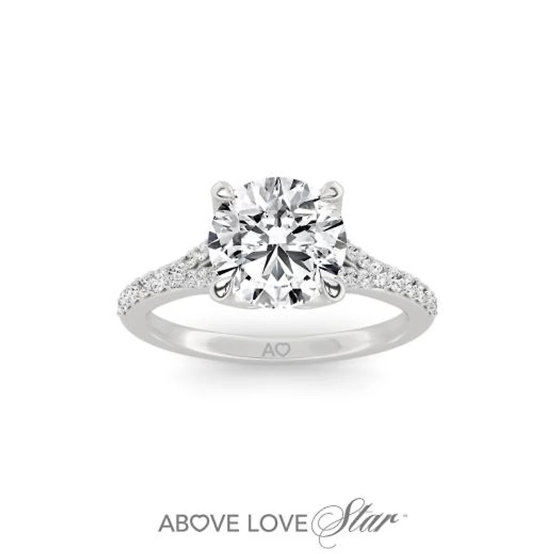 Above Love Lab Grown 2.00CTW Diamond Bridal Ring in 18K White Gold