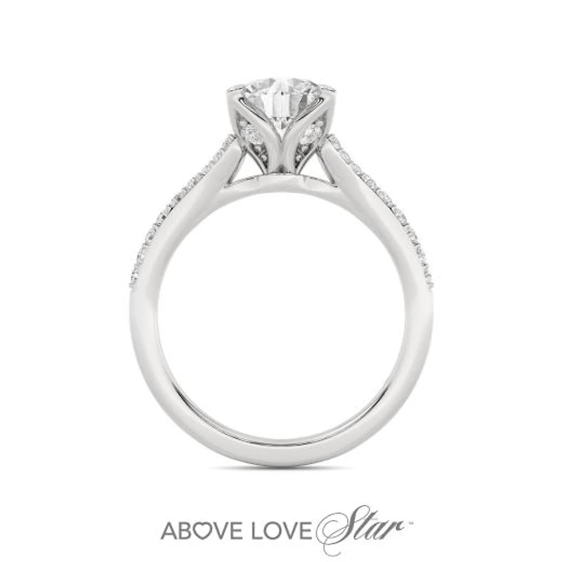 Above Love Lab Grown 2.00CTW Diamond Bridal Ring in 18K White Gold