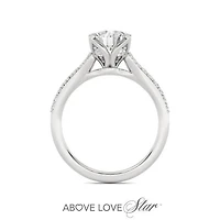Above Love Lab Grown 2.00CTW Diamond Bridal Ring in 18K White Gold