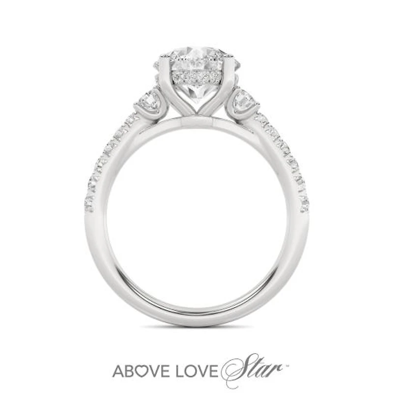 Above Love Lab Grown 2.70CTW Diamond Bridal Ring in 18K White Gold