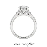 Above Love Lab Grown 2.70CTW Diamond Bridal Ring in 18K White Gold