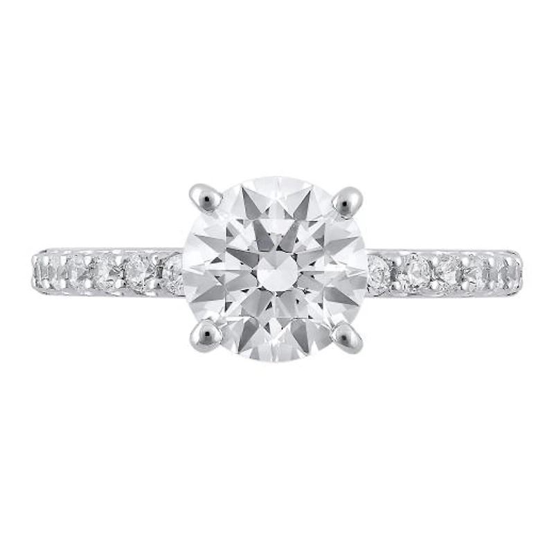 New Brilliance Lab Grown 1.68CTW Diamond Solitaire Ring in 14K White Gold