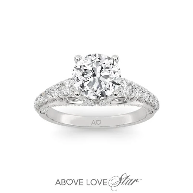 Above Love Lab Grown 2.00CTW Diamond Bridal Ring in 18K White Gold