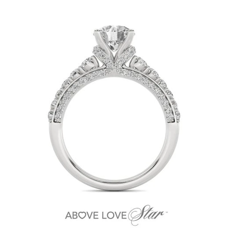 Above Love Lab Grown 2.00CTW Diamond Bridal Ring in 18K White Gold