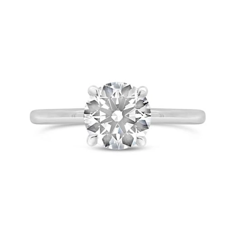 New Brilliance Lab Grown 1.58CTW Diamond Solitaire Ring in 14K White Gold