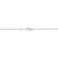 Blue & White Diamond Snowflake Pendant in Sterling Silver