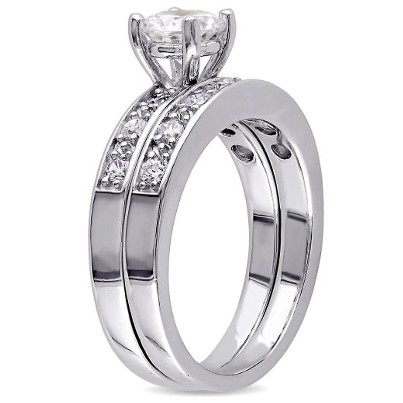 Julianna B Sterling Silver Cubic Zirconia Bridal Set