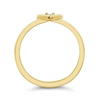 Glacier Fire Canadian Diamond Heart Shaped Promise Ring in 10K Yellow Gold