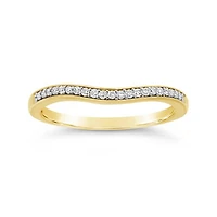 14K Yellow Gold Contour Band