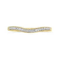 14K Yellow Gold Contour Band