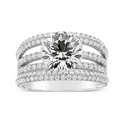Charmed By Richard Calder Lab Grown 4.27CTW Diamond Ring in 14K White Gold