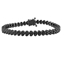 Julianna B 3.86CTW Black Diamond Bracelet in 14K Black Plated Gold