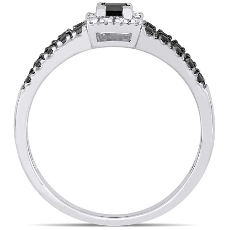 Julianna B 0.51CTW Black & White Diamond Fashion Ring 10K Gold
