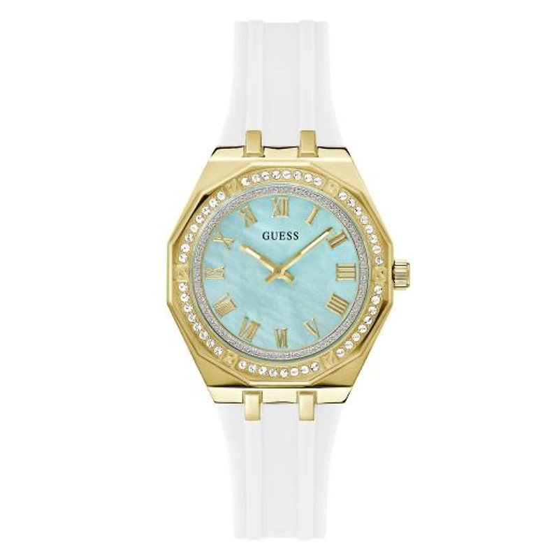 Guess Women's Gold Tone Crystal Desire Watch