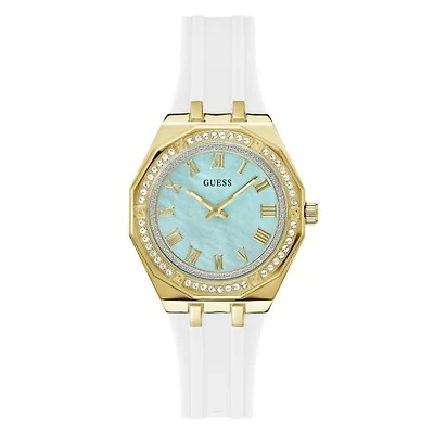 Guess Women's Gold Tone Crystal Desire Watch