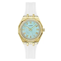 Guess Women's Gold Tone Crystal Desire Watch