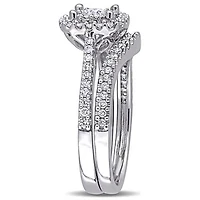 Julianna B 0.62CTW Diamond Bridal Set 10K White Gold