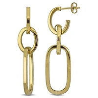 Julianna B 10K Yellow Gold Paperclip Link Drop Earrings
